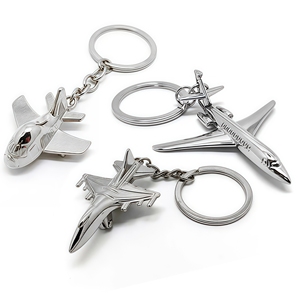クリエイティブ卸売航空機戦闘機戦争機ヘリコプター3D亜鉛合金エコフレンドリー高級キーホルダーお土産ギフト - Product Image 1