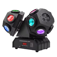 Nouveau faisceau à trois têtes tête mobile 18 pièces barre de lampe de fluage Ktv disco éclairage de scène Led Dj équipement lumière Laser