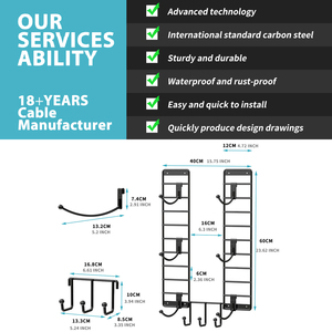מתכת קיר רכוב 3-שכבות יוגה מחצלת אחסון כושר ציוד תצוגה מתלה - Product Image 4