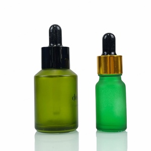 Cosmetic Essential Oil Glass <b>Bottle</b> 10ml 15ml 20ml 30ml 50ml Silk Screen White Opal Serum <b>Bottle</b> With Bamboo Cap - Product Image 2