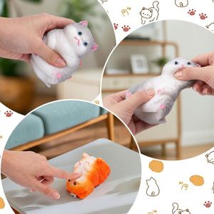 New Arrival Funny Cute <b>Squishy</b> <b>Cat</b> Toy Squeeze TPR Animal Fidget Toys for Gift Anti Stress Anxiety Relief Decoration - Product Image 4