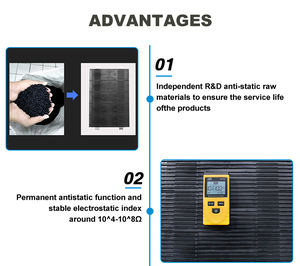 355X320X563Mm Verstelbare Kunststof Antistatische Opslag Plank Opvouwbare Staande Container Smt Apparatuur Pcb Magazijn <span class=keywords><strong>Rack</strong></span> - Product Image 4