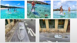 Bán Sỉ Ván Lướt Sóng Đáy Trong Suốt Ván Chèo Đứng, Ván Chèo Sup Trong Suốt 100% PC Chất Liệu Trung Quốc Ván Chèo SUP Pha Lê - Product Image 4