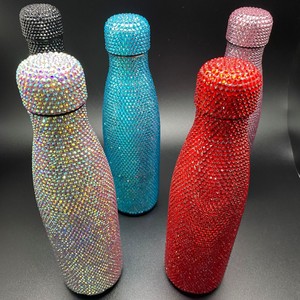 Pop regalo di natale per <span class=keywords><strong>la</strong></span> famiglia unico Bling Bling strass gemma colorato bevanda tazza di <span class=keywords><strong>caffè</strong></span> bottiglia - Product Image 2