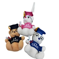 Ours en peluche super doux personnalisé pour la remise des diplômes avec # 1 Chemise GRAD 31-50cm Unisexe Ours en Peluche - Cadeau Souvenir Cérémonie de Remise des Diplômes