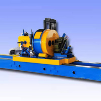 Machine de découpe de tuyaux entièrement automatique en acier inoxydable, aluminium et acier au carbone avec moteur de scie circulaire à froid 11KW et rail de 3m