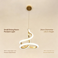 Lampe suspendue LED FGD 2027 Small Lustre Luxury, réglable en hauteur, 1m, 30W, haute luminosité, luminaire de plafond pour la maison