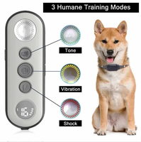 Collier de dressage pour chien étanche IPX7, rechargeable, anti-aboiement, avec modes choc, vibration et bip, pour toutes races de chiens
