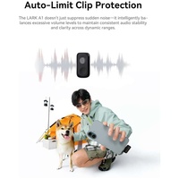 Hollyland Lark A1 Combo (USB-C RX + Lightning RX + Étui de charge) Microphone cravate sans fil 2,4 G à condensateur léger