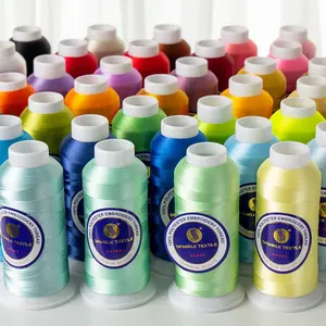 Lot Stock 720 Colors 100% Polyester Manufacturer Glossy Embroidery Thread For Machine Embroidery Delivery Fast