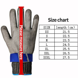 Gants résistants aux coupures en acier inoxydable de qualité alimentaire, gants métalliques en treillis métallique, gants de coupe au couteau <span class=keywords><strong>pour</strong></span> boucher de cuisine - Product Image 5