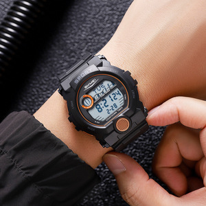 Skmei Sport Digital Watch Men Tpu Strap 10 Bar Water Resistant Countdown <b>Timer</b> <b>Outdoor</b> Use - Product Image 2