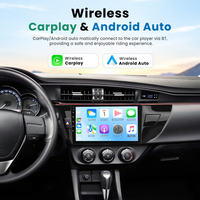 Autoradio Android Podofo 10 pouces pour Toyota Corolla/Levin 2014-2017, Carplay/Android Auto sans fil, 2+64G WiFi GPS, fournisseur OEM