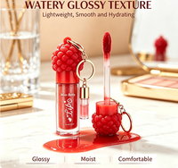 Nouveau Gloss à Lèvres Fruité Brillant Porte-clés Végétalien Hydratant Repulpant à Effet Changeant Marque Privée Cadeau de Noël pour Femme