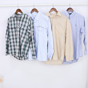 Chemises à manches longues en coton d'occasion pour hommes, marque HHRT, vente en gros, MOQ 200kg, <span class=keywords><strong>Afrique</strong></span>, Asie du Sud-Est - Product Image 3