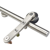 Kit de Herrajes para Escalera Deslizante de Acero Inoxidable SSS, Herrajes para Escalera de Madera DIY