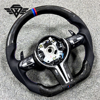 Volant de sport automobile en fibre de carbone véritable Rixingwang BM-W pour M3 M5 Série 3 F10 F30 F31 F32