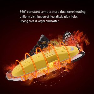 Séchoir à chaussures électrique portable et pliable 20W avec minuterie rétractable PTC, prise UE 220V, en plastique, pour bottes d'hiver, pantoufles et chaussettes - Product Image 4