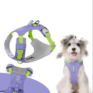 Conjunto de Coleira e Arnês para Cães Atacado - Mais Vendido, Ajustável, Nylon Refletivo, Coleira Anti-Puxão para Cães com Guia - Product Image 1