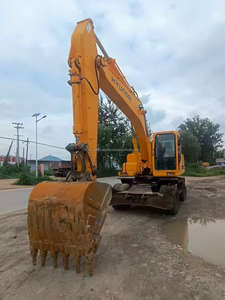 Excavatrice sur pneus originale d'occasion Hyundai Robex 210 de Corée, 21 tonnes, modèles R210W-7 et R210W-9, vente d'excavatrice 210W-9 bon marché - Product Image 5