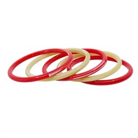 Großhandel Mode-Armband Mehrfarbiges Design Stilvolle Elastische Röhrenperlen Harz Acryl Lucite Bonbonfarben Handgefertigtes Herz