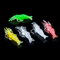 Leurre artificiel souple en acier inoxydable luminescent bionique avec hameçons pour la pêche au bar en mer et en eau douce - Poisson noir Luya