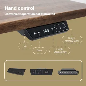 Escritorio de pie con altura ajustable eléctrica, patas de mesa elevadora eléctrica ergonómicas, muebles de oficina