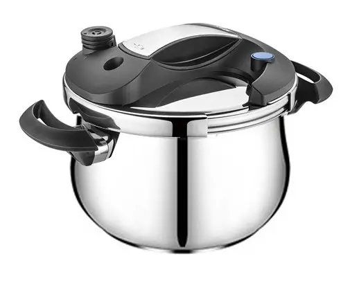 Luxury home use 100kpa stainless steel 7L clamp lock pressure cooker made in China