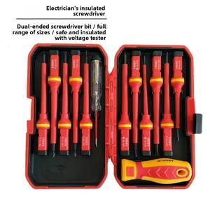 Jeu de <span class=keywords><strong>tournevis</strong></span> isolés de 13 pièces, comprenant des <span class=keywords><strong>tournevis</strong></span> cruciformes et plats, résistants aux hautes tensions, pour électriciens - Product Image 5