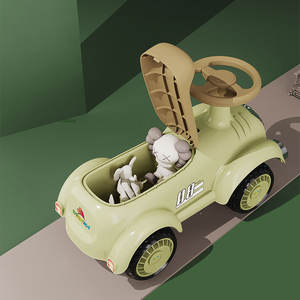 工厂批发可定制婴儿学步车塑料汽车造型骑乘玩具<span class=keywords><strong>2</strong></span>至4年5至7年脚力JHR品牌 - Product Image 5