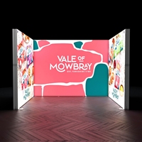 Nouvelle alternative LED : Affichage lumineux LED mural double face étanche pour stand d'exposition 10x10