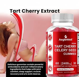 AegleWell Private Label Tart Cherry Gummies Suplemento Tart Cherry Juice Tart Cherry Gummies - Product Image 3
