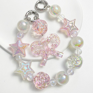 卸売12/16/18mmアクリルUVカラフルウールボールルースビーズDIY携帯電話キーバッグチェーンブレスレットジュエリーアクセサリー - Product Image 2