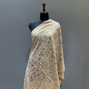 ผ้าคลุมไหล่แคชเมียร์ระดับพรีเมี่ยมพร้อมงานปัก sozni ที่ทำด้วยมือเหมาะสำหรับงานแต่งงานงานเลี้ยงและงานเฉลิมฉลองทางวัฒนธรรมแบบดั้งเดิม - Product Image 1