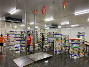 Cámara frigorífica de 600 metros cuadrados <span class=keywords><strong>Precio</strong></span> industrial Refrigerador Congelador Walk in Cooler Proyecto de sala de almacenamiento en frío para logística de alimentos - Product Image 6