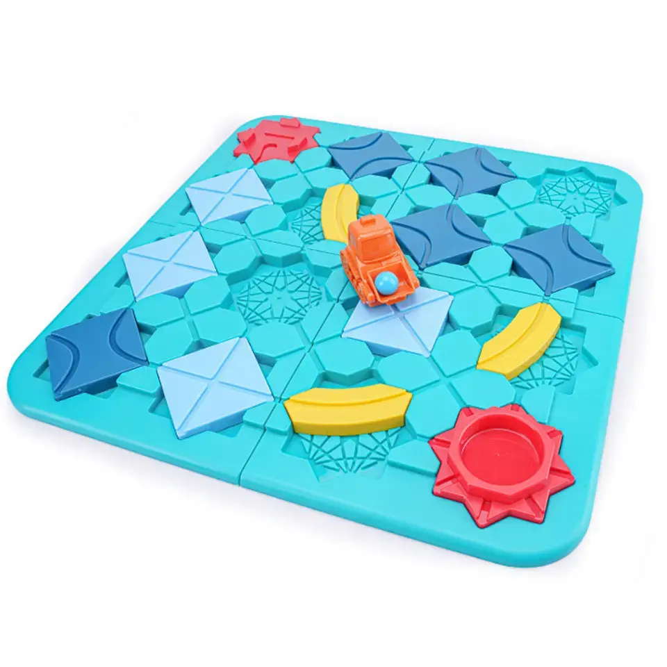 Jogos para Crianças Lógico Road Builder para Crianças Maze Puzzle Game com 118 Desafios e Quatro Níveis Jogo de Mesa brinquedo menino e menina brinquedos