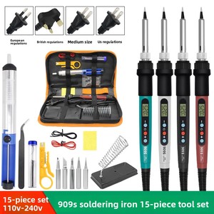 Kit di Saldatura Elettrica Transfrontaliero con Display Digitale, Saldatore a Penna ad Alta Potenza 80W per Riparazioni Domestiche, Standard UE, Modello 909S - Product Image 5