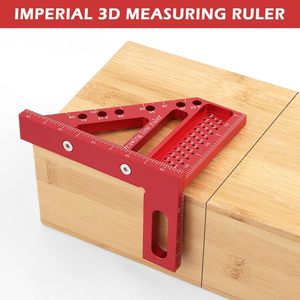 Règle <span class=keywords><strong>de</strong></span> mesure multi-angles Disposition des trous pour le travail du bois Petit outil carré avec goupille <span class=keywords><strong>de</strong></span> position d'angle pour la menuiserie - Product Image 6