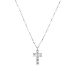 Amy Amy <b>Cross</b> Pendant Necklace Rhodium Plated Cubic Zirconia Women's Everyday Jewelry Gift Fashion Classic Style - Product Image 3