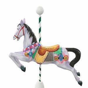 Tùy Chỉnh Trang Trí Sợi Thủy Tinh Ngựa Tượng <span class=keywords><strong>3D</strong></span> Động Vật Phim Hoạt Hình Nhựa Thủ Công Mỹ Nghệ Với Sơn Cửa Sổ Bán Lẻ Hiển Thị Nghệ Thuật Mô Hình Điêu Khắc - Product Image 2