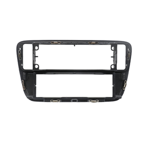 1 Din autoradio Fascia telaio lunetta per Volkswagen 2012 +, <span class=keywords><strong>Skoda</strong></span> <span class=keywords><strong>Citigo</strong></span> 2013 +, Kit pannello cruscotto nero - Product Image 1
