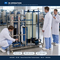 Usine de traitement d'eau par osmose inverse industrielle personnalisée, machine de purification d'eau pure pour l'industrie alimentaire et des boissons