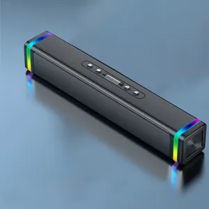블루 이빨 5.0 무선 RGB 스피커 2000mah PC 컴퓨터 게임 가제트 노트북 데스크탑 하이파이 스피커