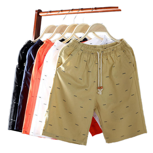 Men's Summer Casual Sport Shorts Eco-Friendly Anti-Wrinkle Printed Worsted Loose Breathable Five-Inch Mid-<b>Thigh</b> Beach Pants - Product Image 1