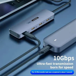 USB C HUB ประเภท C ถึง4 USB 2.0อะแดปเตอร์สำหรับ Macbook <span class=keywords><strong>Pro</strong></span> โทรศัพท์มือถือแล็ปท็อป - Product Image 4