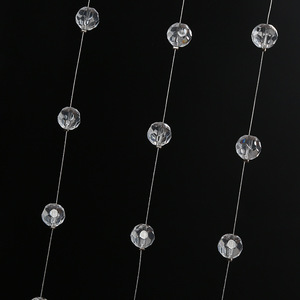 Guirlande de perles en <span class=keywords><strong>cristal</strong></span> de <span class=keywords><strong>verre</strong></span> O-X400 en gros, 1 m, pour plafond de mariage, suspension en <span class=keywords><strong>cristal</strong></span>, rideau de perles de <span class=keywords><strong>cristal</strong></span> de luxe pour arche de mariage - Product Image 5