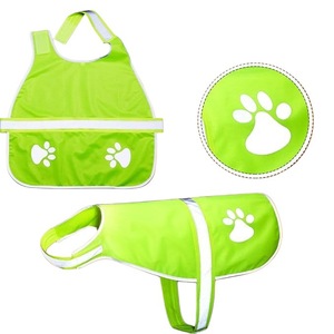 Gilet réfléchissant pour chien, vert et orange, en polyester, vêtements pour animaux de compagnie quatre saisons, pour petits et grands chiens, design anti-perte - Product Image 4