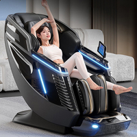 Fauteuil de massage de luxe à double moteur, haute qualité, avec fonction chauffante, trajectoire SL et fonction zéro gravité, avec scanner corporel intégré