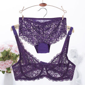 Sujetador YIYI Sexy de Encaje Completo, Ultrafino, Transpirable, con Push-Up y Soporte, Suave, Cómodo y Ligero para Mujeres Jóvenes - Product Image 3