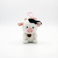 Mini poupées porte-clés en peluche super douces et mignonnes de 12 cm avec rembourrage en coton PP rebondissant et boucle de suspension facile pour sacs ou clés